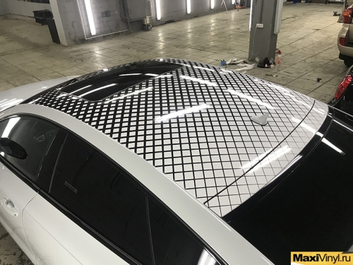 Винилография на крышу Audi S7